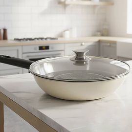 Coobinox® BASIC Induction Non-Stick Wok & Steamer Set 28cm(CO-22-28) Multi-Functional Deep Stir-Fry Pan with Stainless Steel Steamer Rack